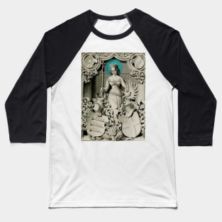 Holy Queen in the Middle Ages Baseball T-Shirt